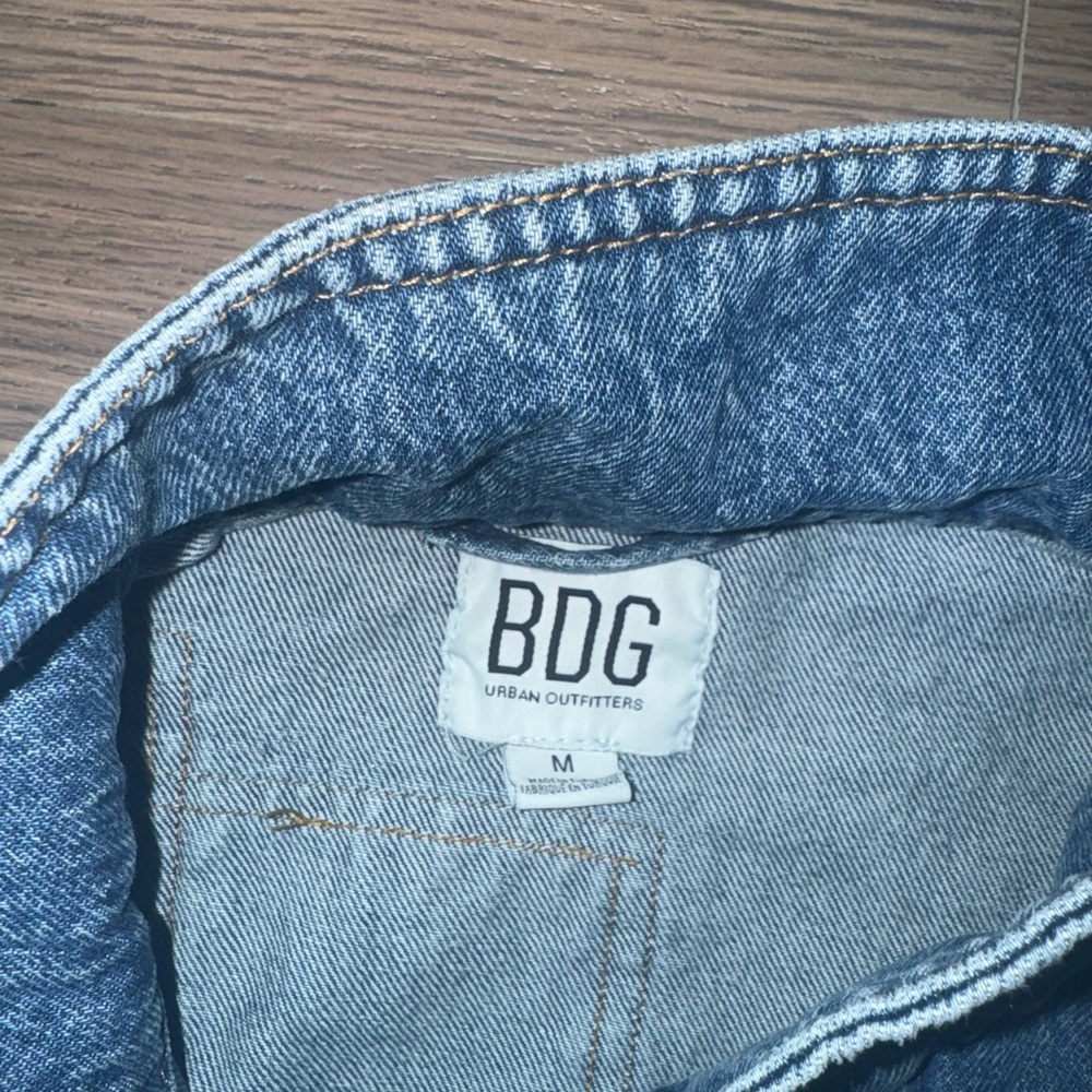 Urban Outfitters Oversized BDG Blue Patchwork Jean Jacket - Picture 3 of 4